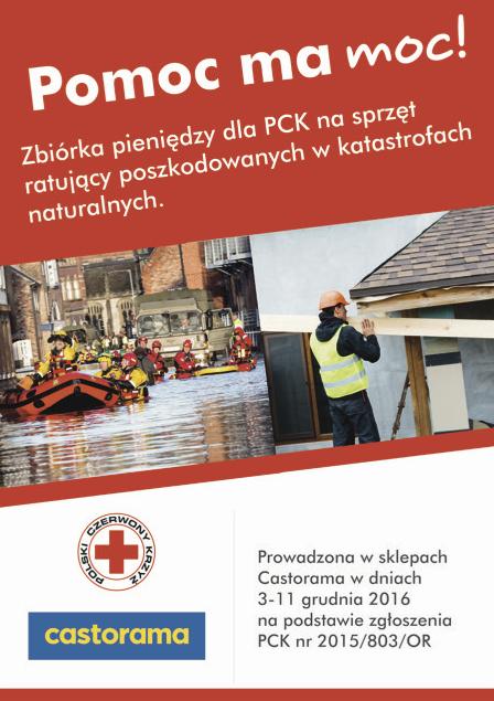 Pomoc ma moc – Castorama wspiera Polski Czerwony Krzyż