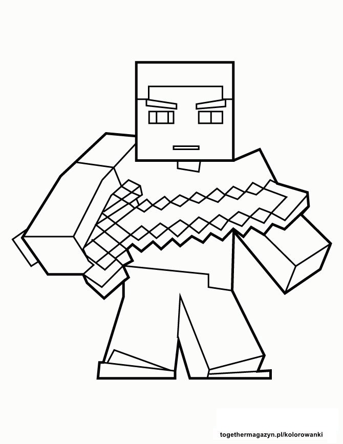 minecraft kolorowanki