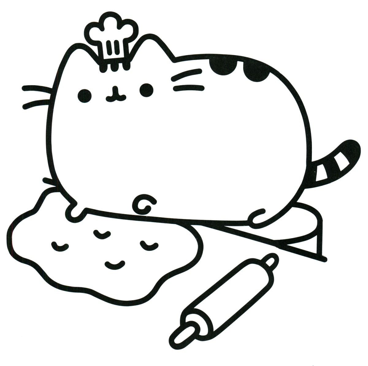 Obraz Ladny Rysunek Kot Siedzi Na Wymiar Sztuka Charakter