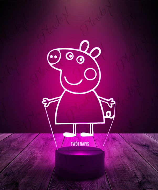 Lampka LED 3D ze Świnką Peppą