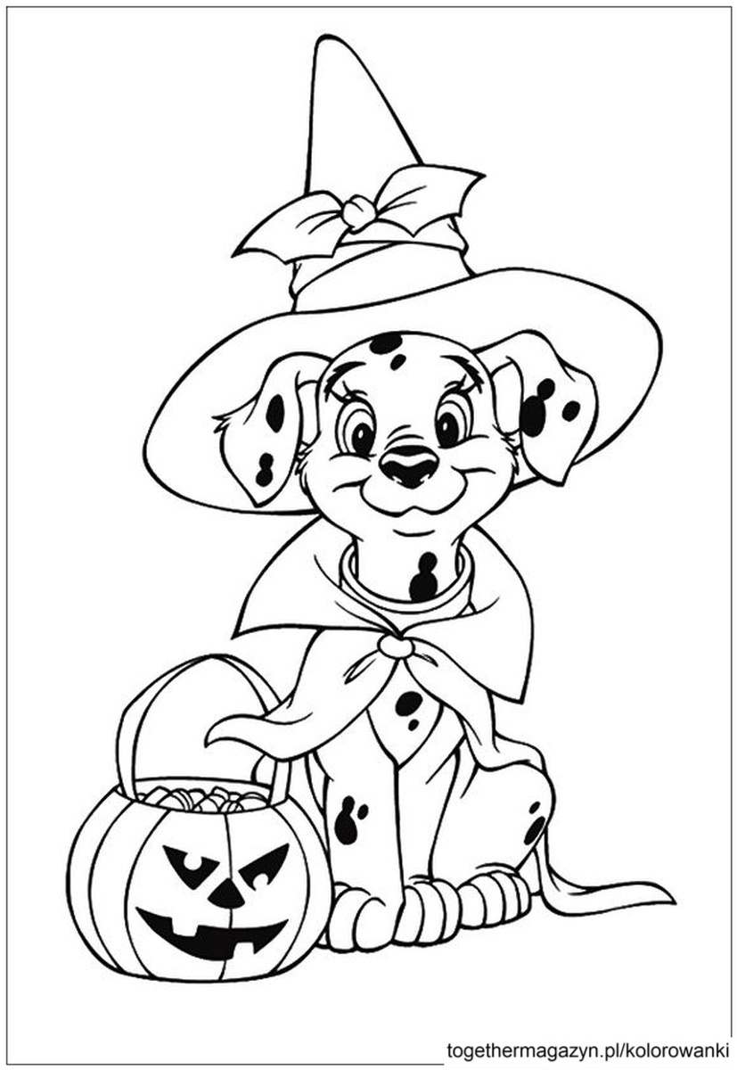 Kolorowanki Halloween - wydrukuj i pokoloruj za darmo Psi Patrol na Halloween!