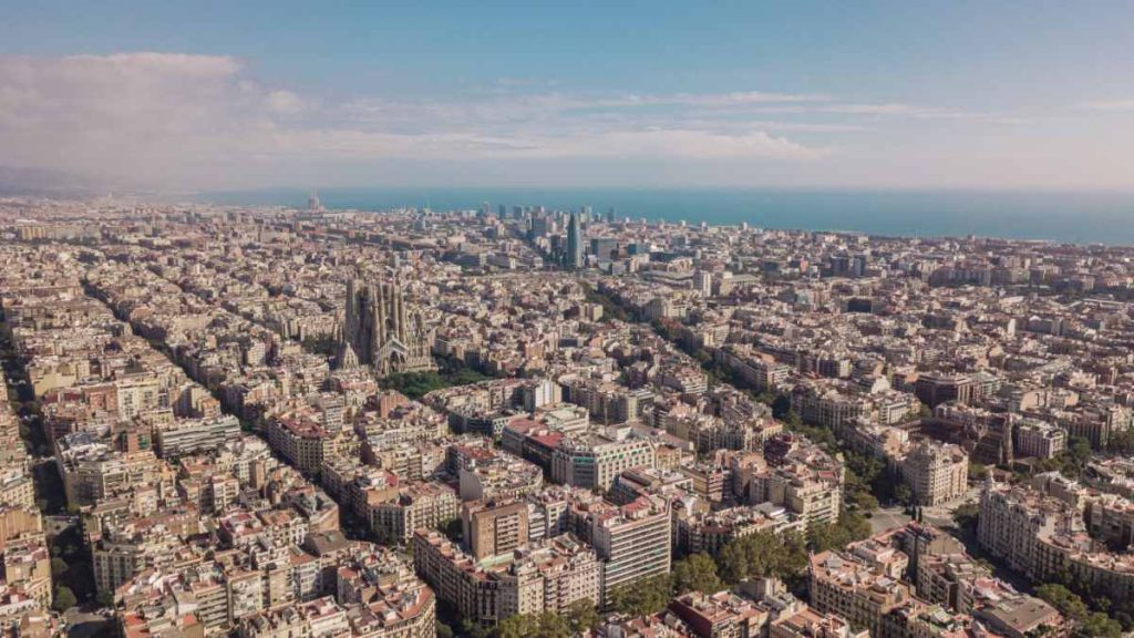 Barcelona - widok z lotu ptaka