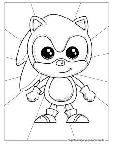 Kolorowanki Sonic - Słodki Baby Sonic