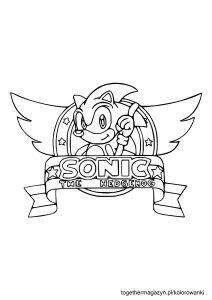 Kolorowanki Sonic - Sonic Hedgehog Logo do kolorowania