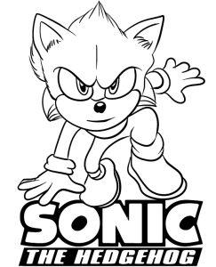 Sonic the hedgehog - pobierz za darmo, drukuj i koloruj!