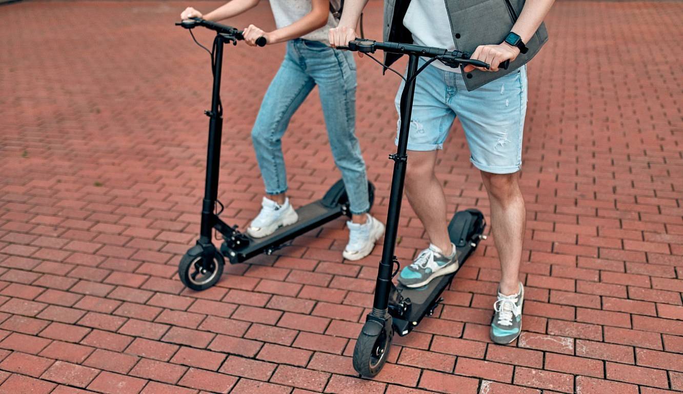 Students near a campus