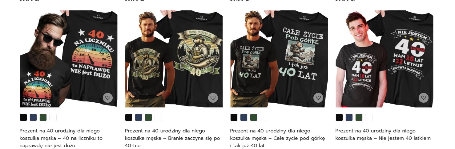 40 świeczek, jeden prezent z charakterem. Dlaczego koszulki z Mistickers.pl podbijają 40. urodziny?
