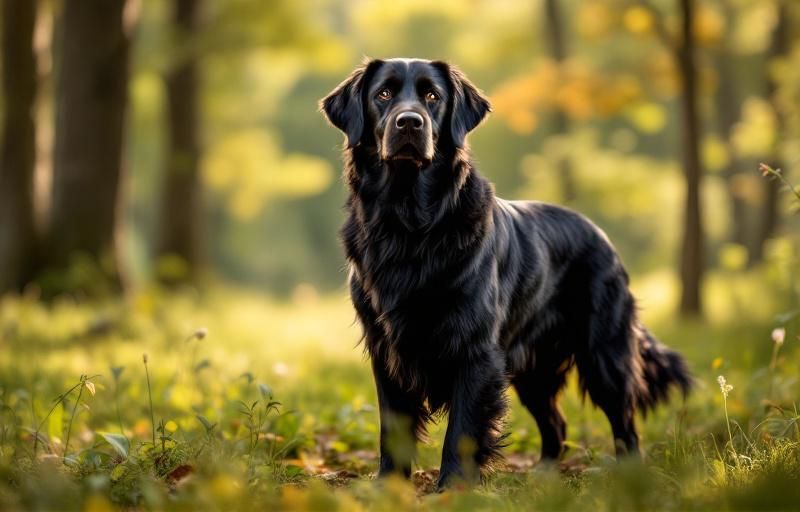 flat coated retriever opis rasy charakte