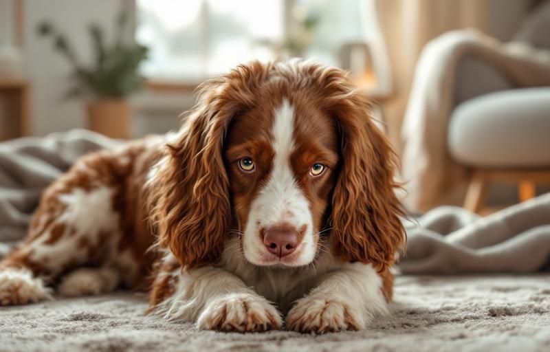 spaniel bretonski wszechstronny pies mys