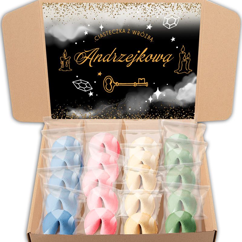 zestaw ciasteczka z wrozba na andrzejki