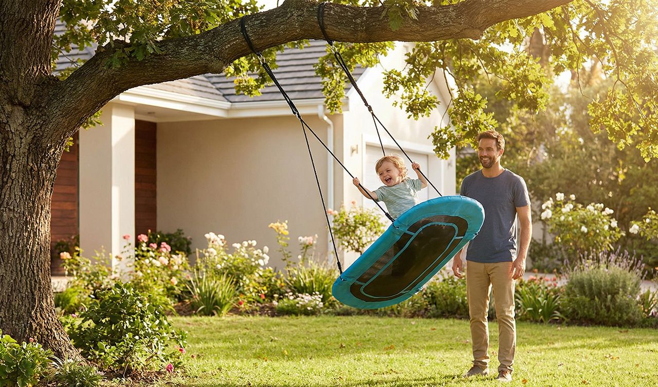 bocianie gniazdo huśtawka