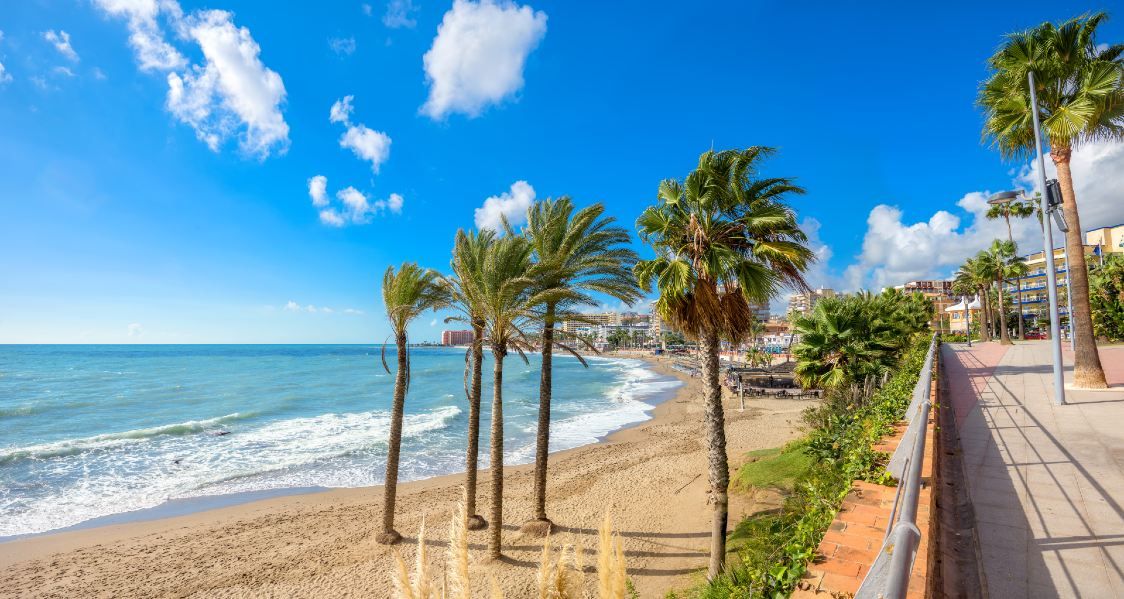 Promenada z palmami